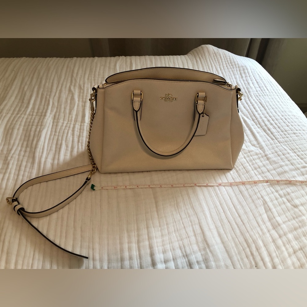 Off White Cream Coach Purse Handbag Crossbody